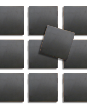 x10 plain orgonite shungite tiles image Black Shungite Orgonite Charge Plates
